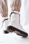 Women's Biker Boots White Corydon