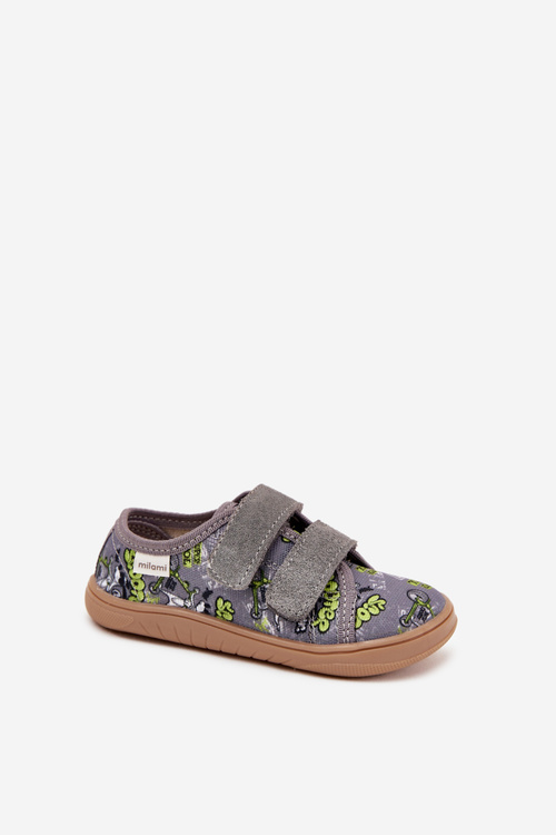 Barefoot Slippers Boys With Graphics Milami Gray Saphira