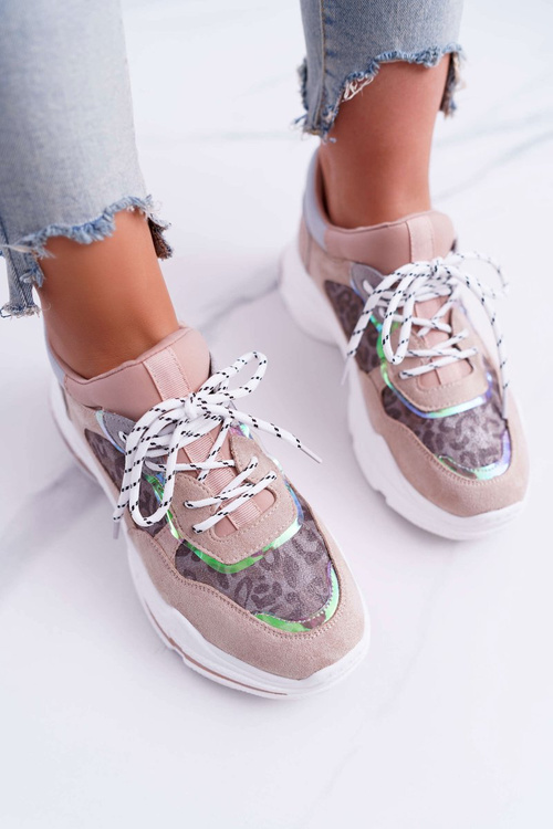 Sporty Women's High Sole Shoes Pink Cabana