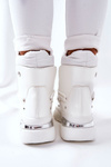 Snow Boots Fleece-Lined White Holys