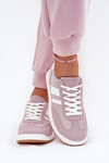 Ladies Sneakers Made Of Eco Suede Purple Marinils