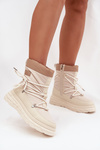 Women's Snow Boots with Zipper Lee Cooper LCJ 25 44 3931 Beige Women's Snow Boots