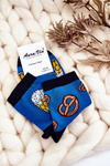 Men's Funny Socks Unmatched Beer And Pretzels Blue