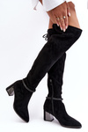 Women's Over-the-Knee Boots on Heel D&A MR870-65 Black