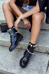 Women's Boots Lacquered Black Mystique