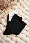 Women's Black Patterned Socks