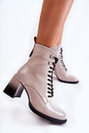 Fashionable Warm Boots On High Heels Grey Alisse