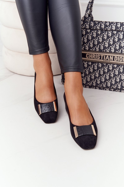 Suede Pumps On A Block Heel Sergio Leone PB142 Black