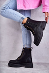 Women's Warm Leather Boots Light Black Dorchen