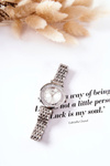 Women's Watch On Bracelet With Cubic Zirconia ERNEST Silver