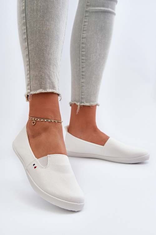 Women's White Slip-On Sneakers Adrancia