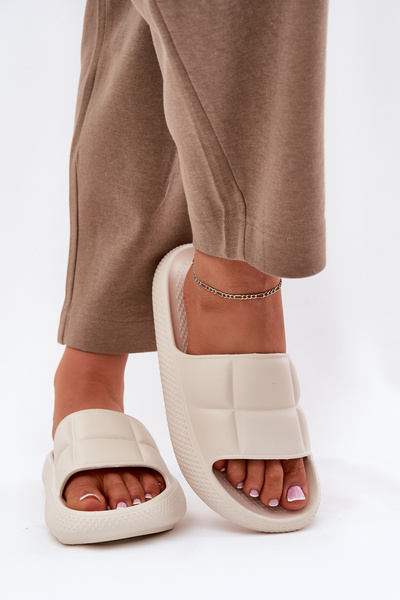 Damskie Klapki Piankowe Beżowe LEE MAYA SLIDER WOMEN LOW 50251016