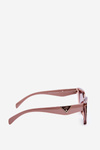 Women's Classic Sunglasses with Gold Details UV400 Beige
