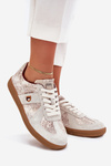 Ladies Sneakers Daniel Lopez Just Dare SS2D4032 Animal Pattern Beige