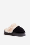 Women's Snow Slippers With Thick Sole And Fur Black Doriola