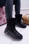 Women's Fleece Warmed Snow Boots Black Fereni