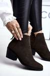 Women’s Boots Flat Heel Autumn Khaki Milky