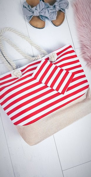 Beachy Large Red Handbag Bag Women's Navy Bags