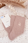 Warm Women's Socks with Wool Bear Beige