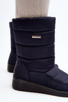 Warm Wedge Snow Boots Black Calena