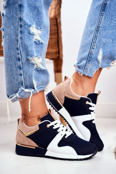 Women’s Sport Shoes Navy Gold Elements Clementine