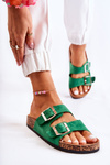 Women's Slippers Green Misandei
