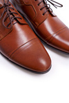Men's Elegant Brown Leather Trust Half Boots