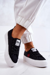 Tenisówki Trampki Platforma Lee Cooper Czarne LCW-22-31-0835L 
