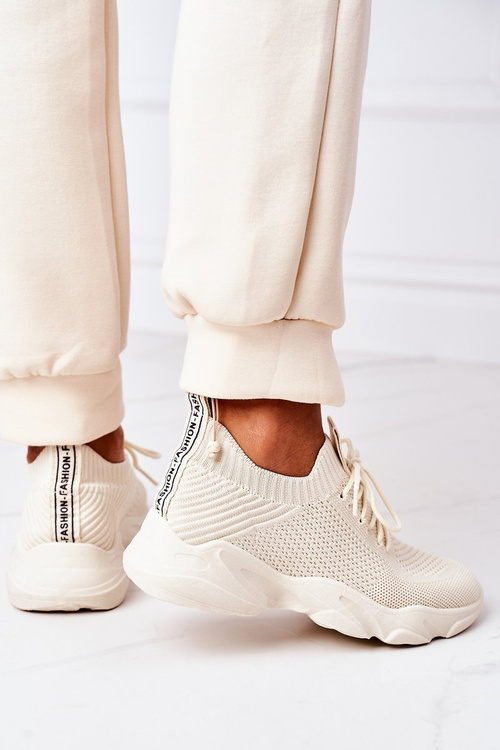Women's Sport Shoes Sneakers Beige Fashion