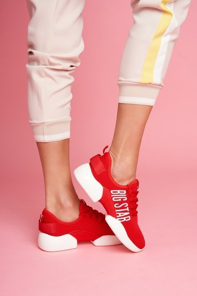 Buty Sportowe Sneakersy Big Star Czerwone FF274279