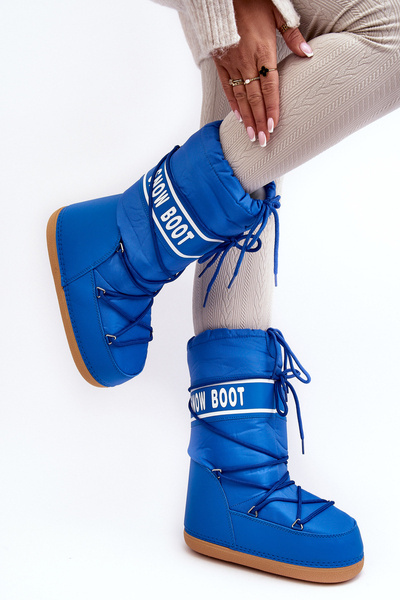 Women's High Snow Boots Blue Venila