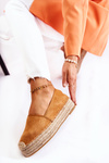 Espadryle Damskie Platforma Camel Marise