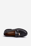 Zazoo 20165 Women's Black Leather Moccasins