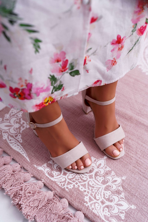 Women's Suede Sandals Beige Baloo