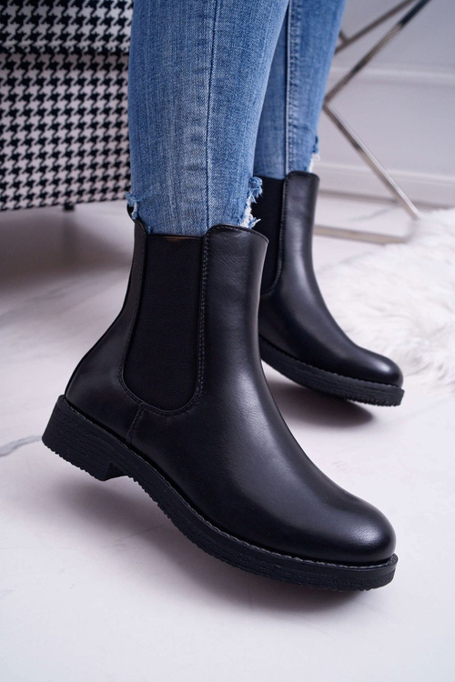 Women's Boots Lace-up Black 8BT35-1489