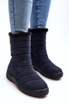 Women's High Padded Snow Boots Navy Luxina
