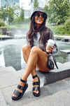 Women's Sandals With Strap Black Hever