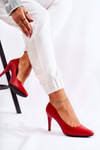 Classic Leather Stilettos Red Magically