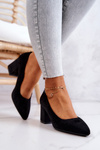 Suede Pumps Sergio Leone PB411 Black