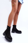 Classic Suede Fleece Boots Black Vergilia 