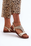 Women's Flat Sandals Sergio Leone SK070H Gold