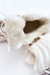 Women's Insulated Sports Boots Lace-Up Trappers White Bastini