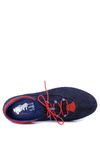 Men's Leather Casual Half Shoes Navy Blue Bill