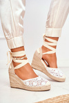 Women's Sandals On Wedge White Vieno