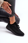 Sportowe Buty Sneakersy Damskie Czarne 4FRSS24FLOWF055