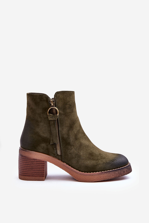 Women's Classic Suede Boots Green Limoso