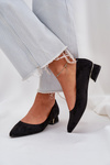 Pumps With Low Heel And Pointed Toes Black Terilara