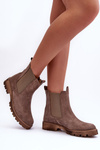 Suede Ankle Boots Brown Nicole 2672
