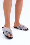 Kapcie Damskie Futrzane Inblu 6800006D Szare