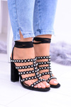 Black Women's Stiletto Sandals Ysmira